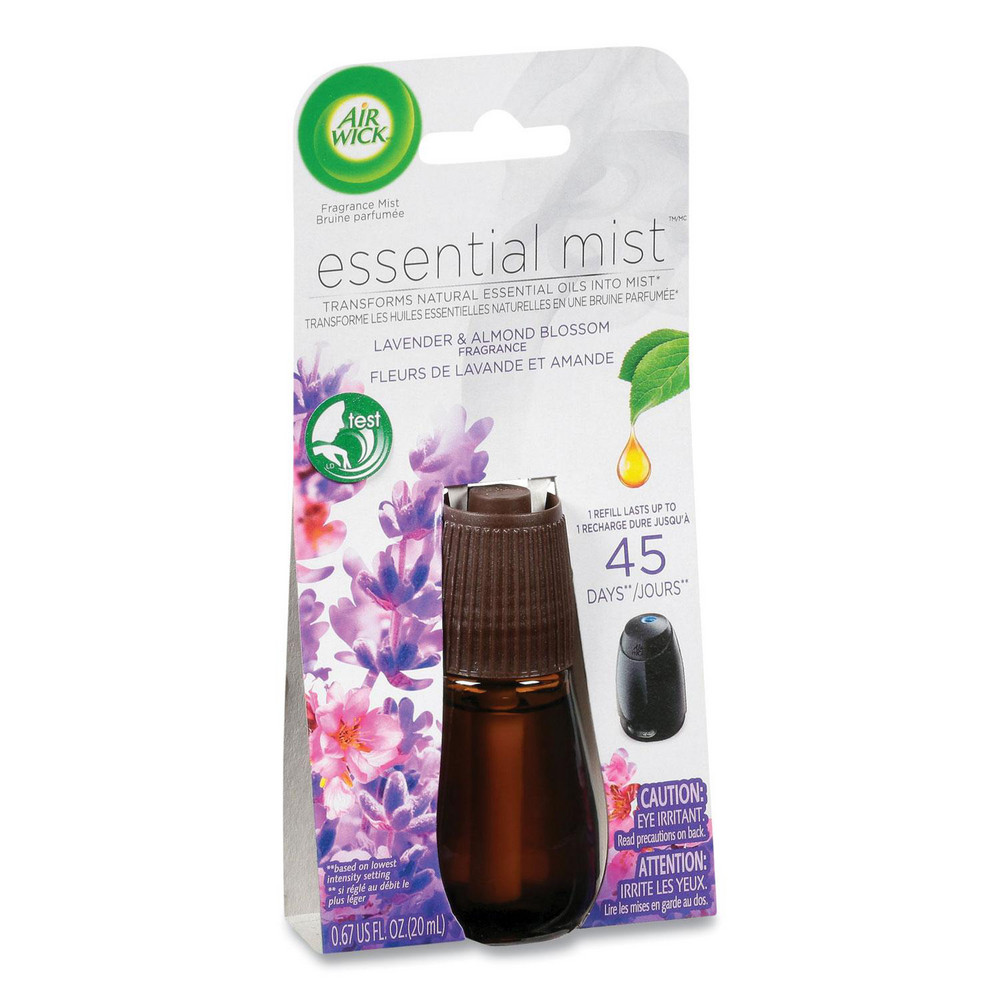 Air Wick Essential Mist Refill, Lavender and Almond Blossom, 0.67 oz Bottle - RAC98552EA