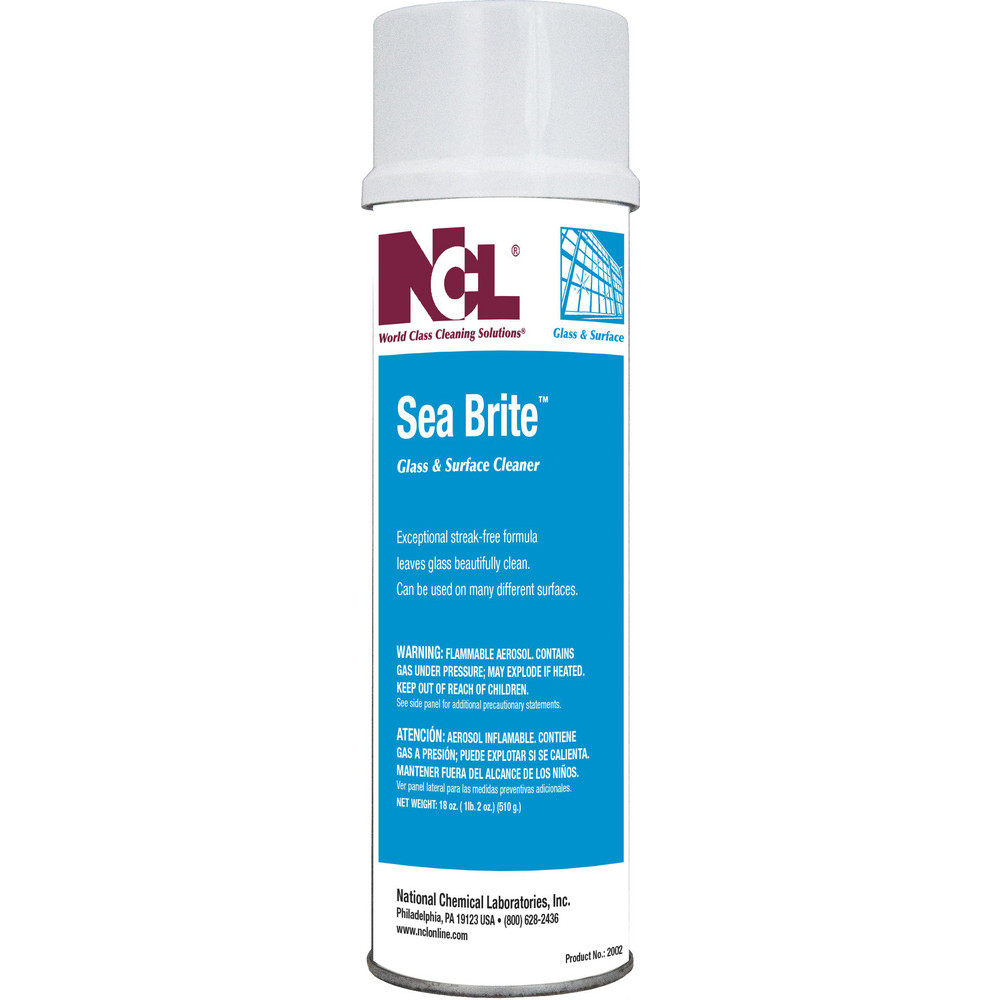 National Chemical Laboratories Glass Cleaners: Aerosol, Can, Ready To Use, 18 oz - 2002