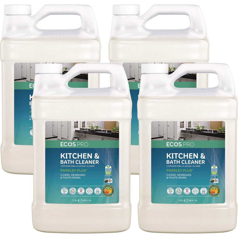 ECOS Parsley Plus All-Purpose Kitchen and Bathroom Cleaner, Herbal Scent, 1 gal Bottle, 4/Carton - EOPPL974604CT