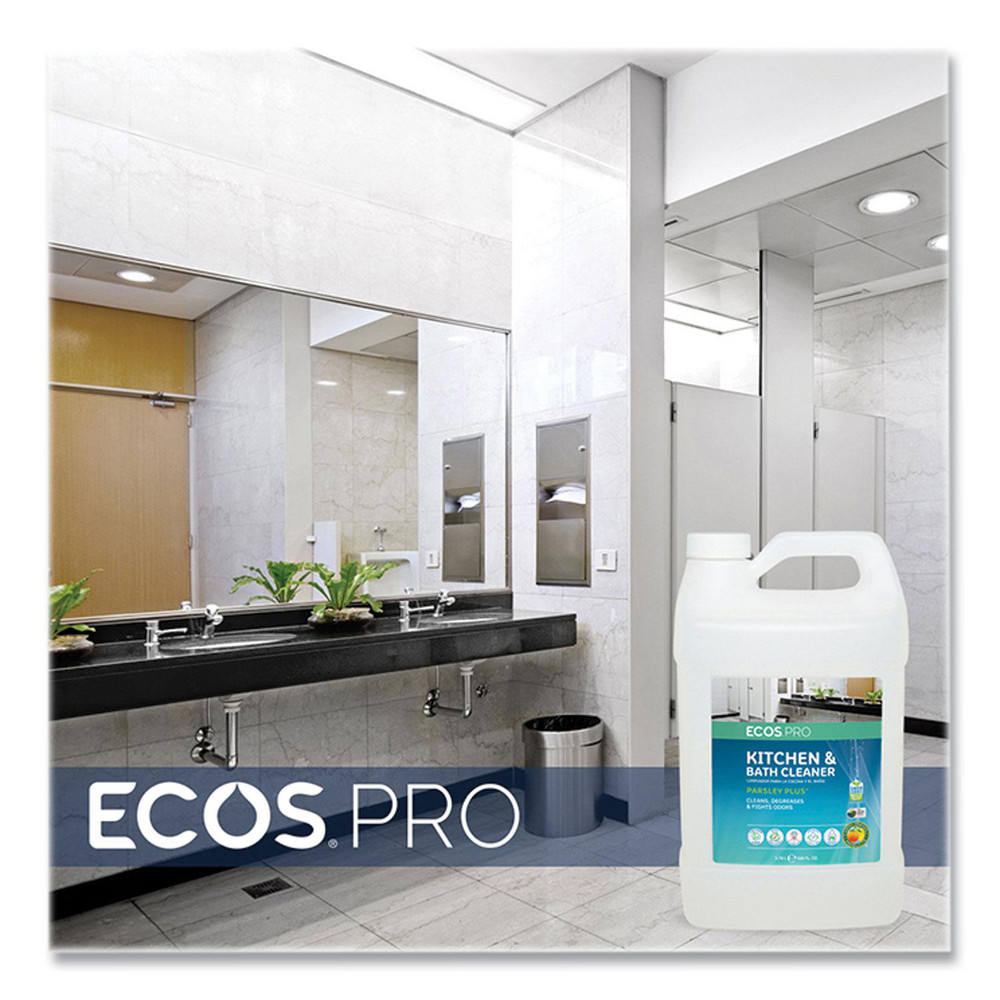 ECOS Parsley Plus All-Purpose Kitchen and Bathroom Cleaner, Herbal Scent, 1 gal Bottle - EOPPL974604EA