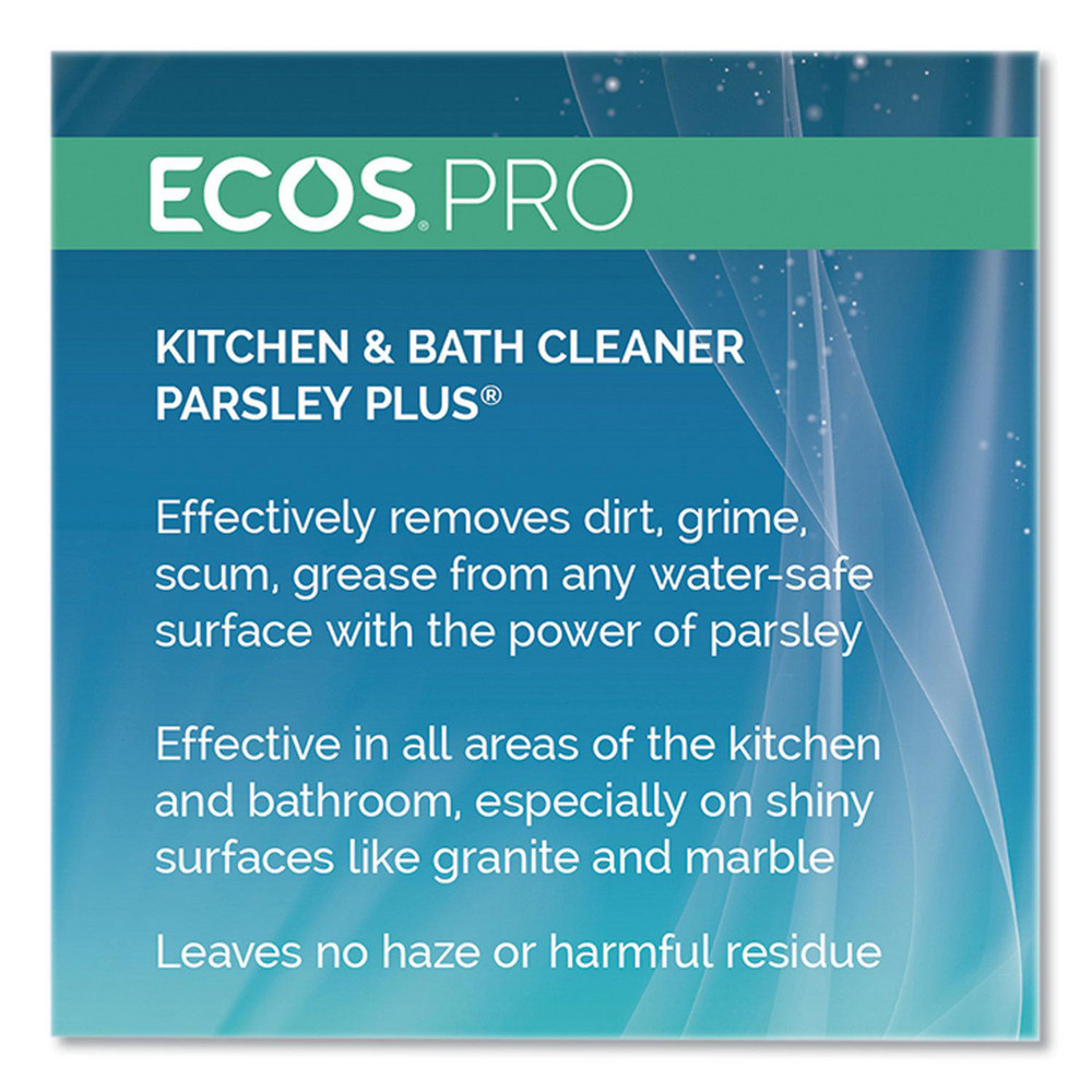ECOS Parsley Plus All-Purpose Kitchen and Bathroom Cleaner, Herbal Scent, 1 gal Bottle - EOPPL974604EA
