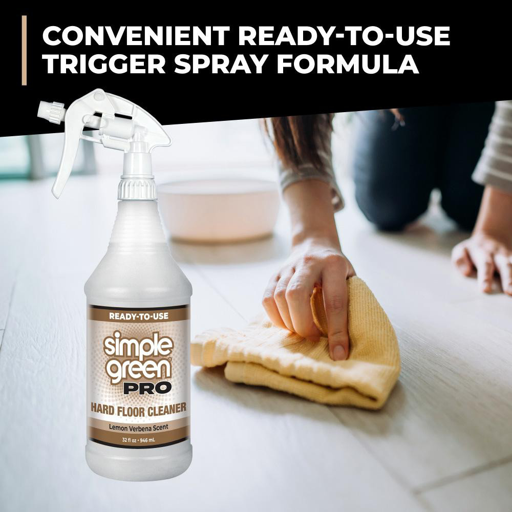 Simple Green® Floor Cleaners, Strippers & Sealers: Product Type: Hard Floor Cleaner; Container Type: Trigger Spray Bottle; Container Size (fl. oz.): 32.00 - 0510101205032