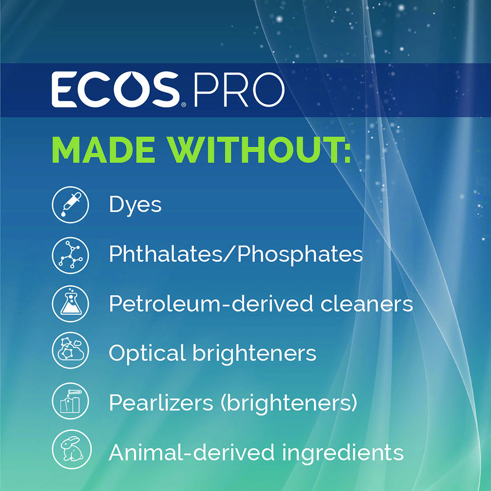 ECOS Dishmate Manual Dish Liquid, Free and Clear, 1 gal Jug, 4/Carton - EOPPL972104CT