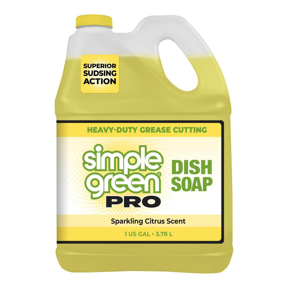ECOS Dishmate Manual Dish Liquid, Free and Clear, 1 gal Jug, 4/Carton - EOPPL972104CT