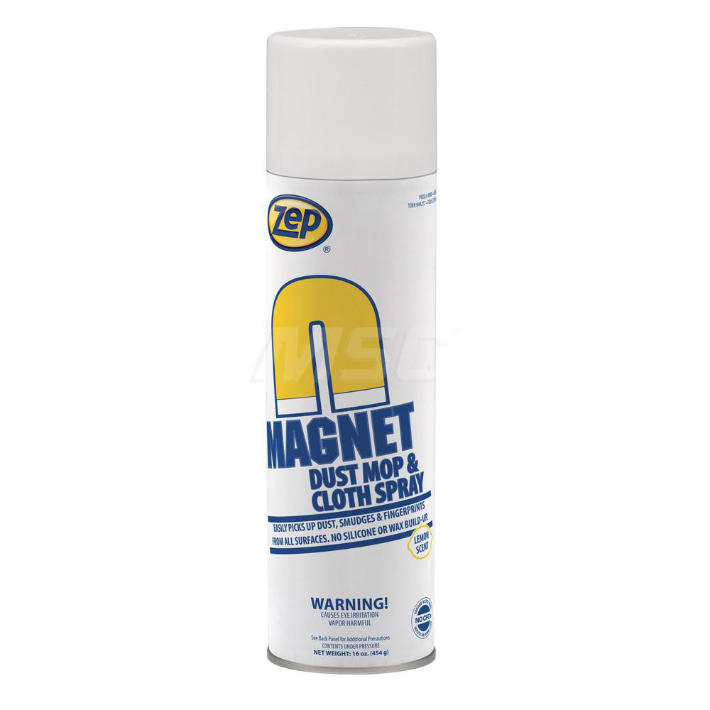 ZEP Magnet Dust Mop & Cloth Treatment, Lemon Scent, 16 oz, 12/Case - 8001