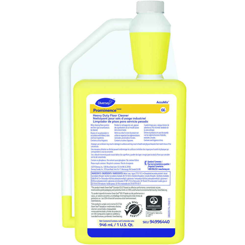 Diversey Floor Cleaners, Strippers & Sealers: Product Type: Heavy-Duty Floor Cleaner; Container Type: Bottle; Container Size (fl. oz.): 32.00 - DVS94996440
