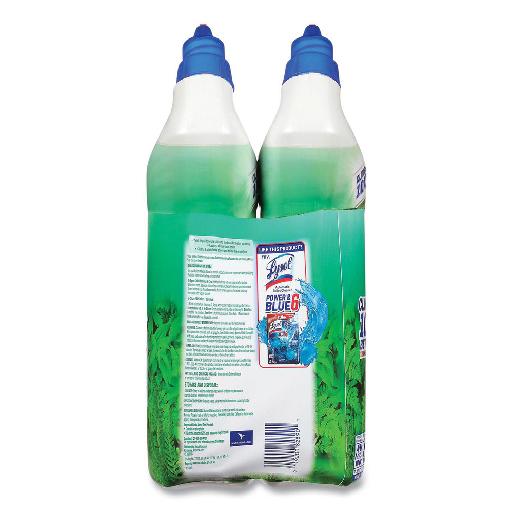 Lysol Cling and Fresh Toilet Bowl Cleaner, Forest Rain Scent, 24 oz, 2/Pack, 4 Packs/Carton - RAC98015