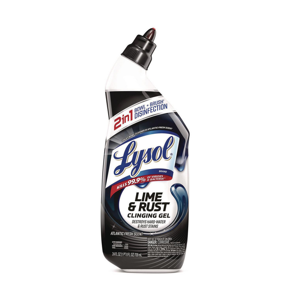 Lysol Cling and Fresh Toilet Bowl Cleaner, Forest Rain Scent, 24 oz, 2/Pack, 4 Packs/Carton - RAC98015