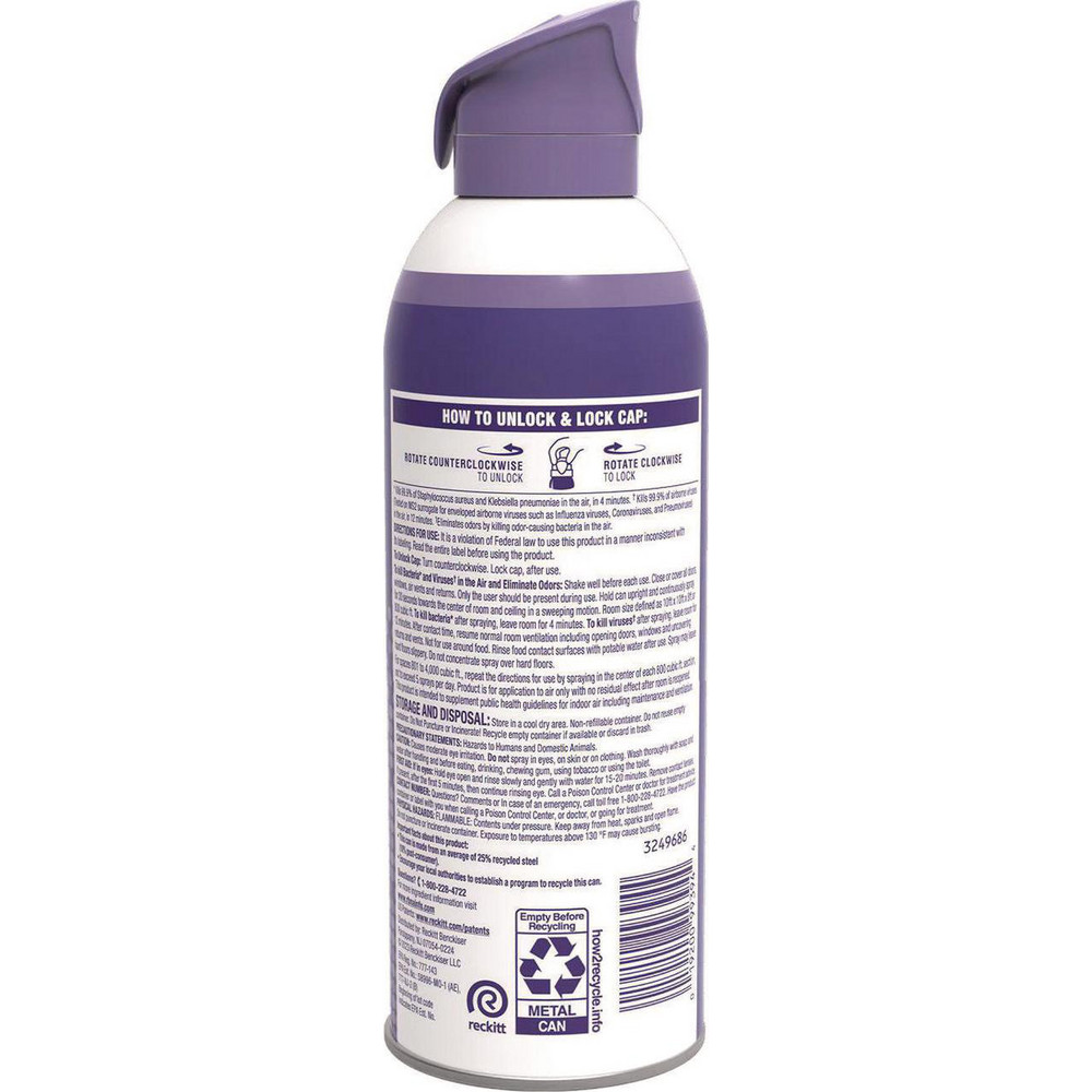 Lysol Air Sanitizer Spray, Light Breeze Scent, 10 oz Aerosol Can, 6/Carton - RAC99394CT