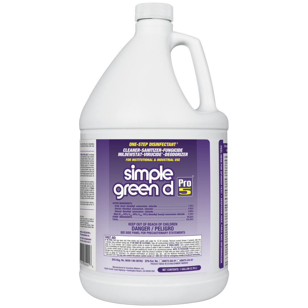 ZEP Lemonex III Concentrated Quat Disinfectant Cleaner, 1 gal, Lemon Scent, 4/Case - 434424