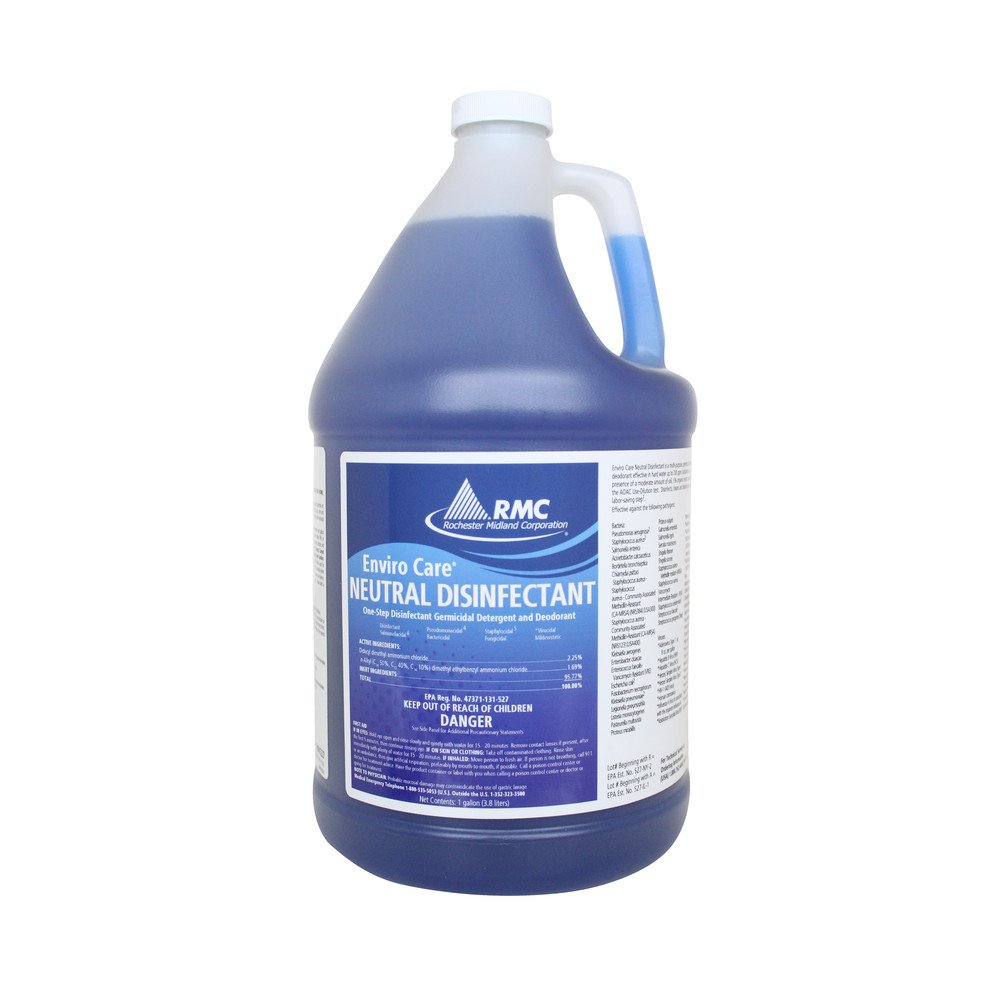 ZEP Lemonex III Concentrated Quat Disinfectant Cleaner, 1 gal, Lemon Scent, 4/Case - 434424