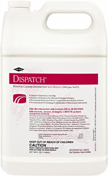 KIK Liquid Germicidal Bleach, 1 gal Bottle, 3/Carton - KIKBLEACH3