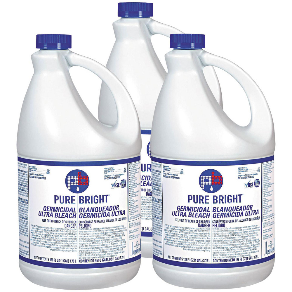 KIK Liquid Germicidal Bleach, 1 gal Bottle, 3/Carton - KIKBLEACH3
