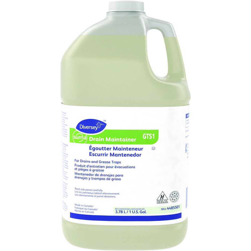 Diversey Drain Cleaners & Openers: Product Type: Drain Maintainer; Form: Liquid; Container Type: Jug; Container Size: 1 gal - DVS4485501