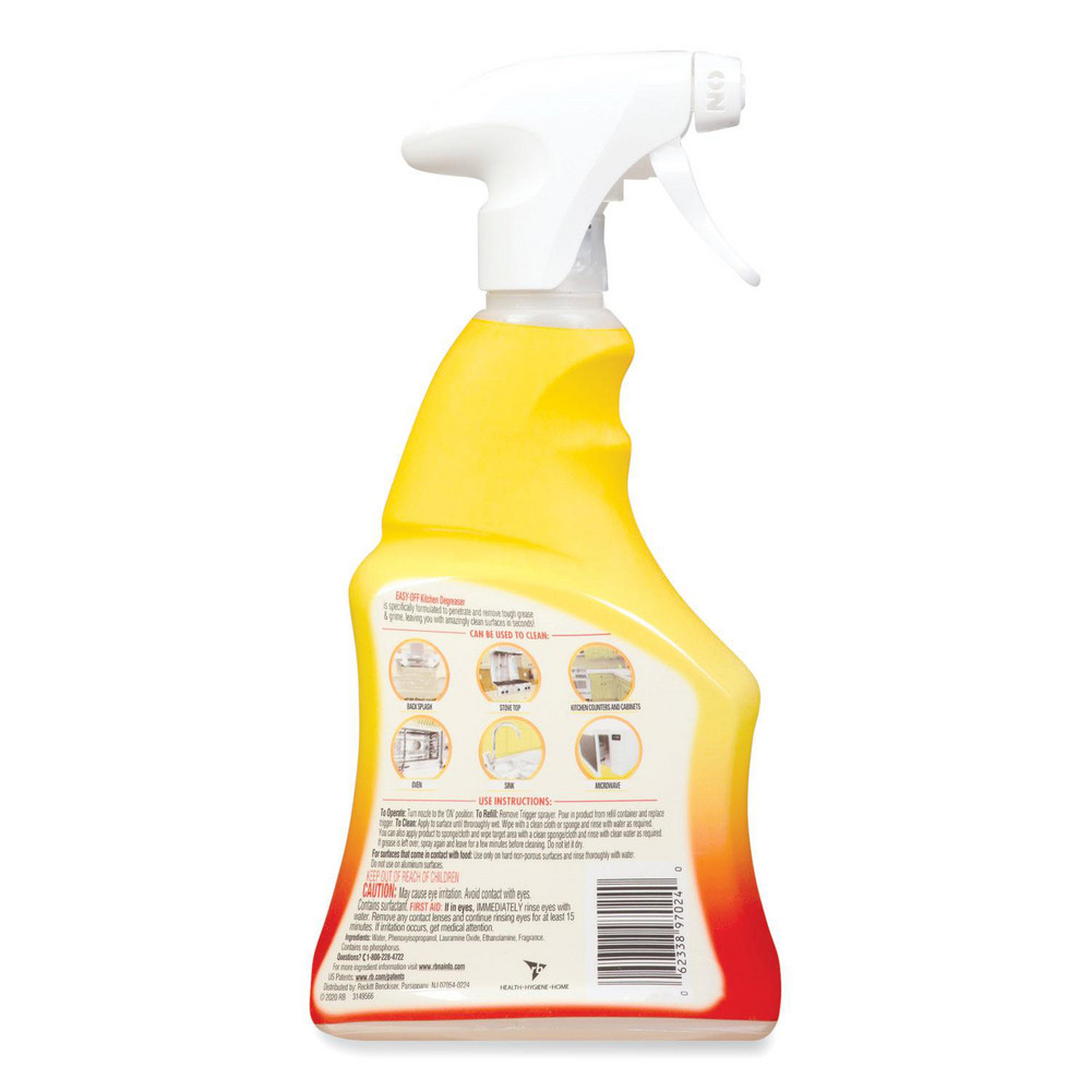 Easy-Off Kitchen Degreaser, Lemon Scent, 16 oz Spray Bottle, 6/Carton - RAC97024