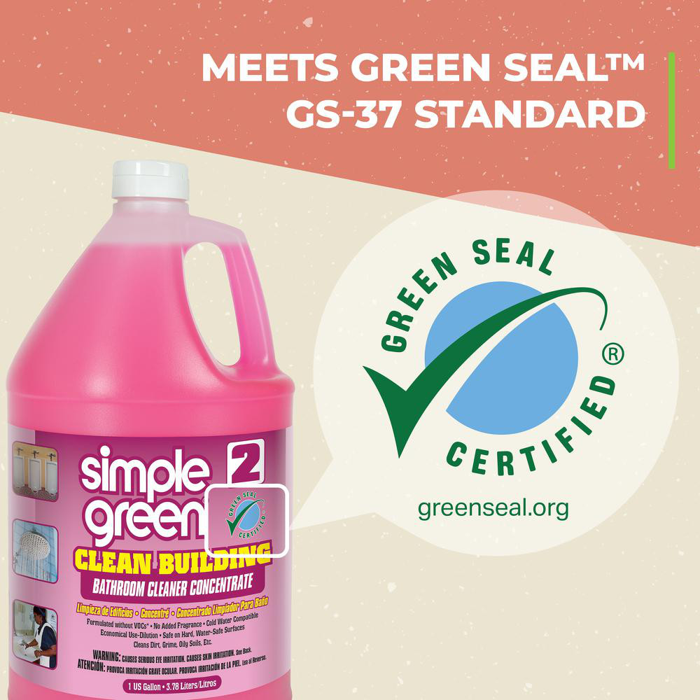 Simple Green® Clean Building Bathroom Cleaner Concentrate, 1 gal Bottle - 1210000211101