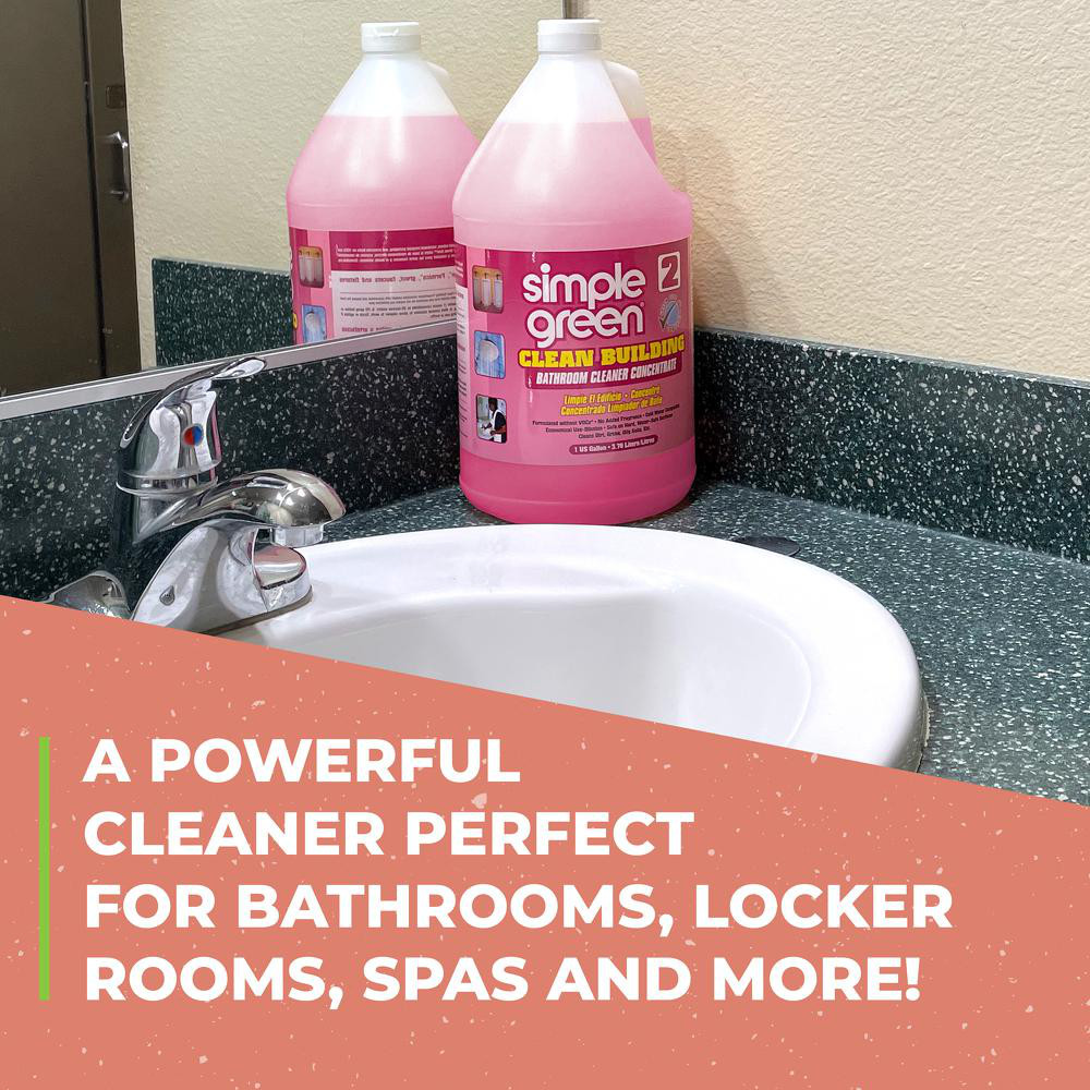 Simple Green® Clean Building Bathroom Cleaner Concentrate, 1 gal Bottle - 1210000211101