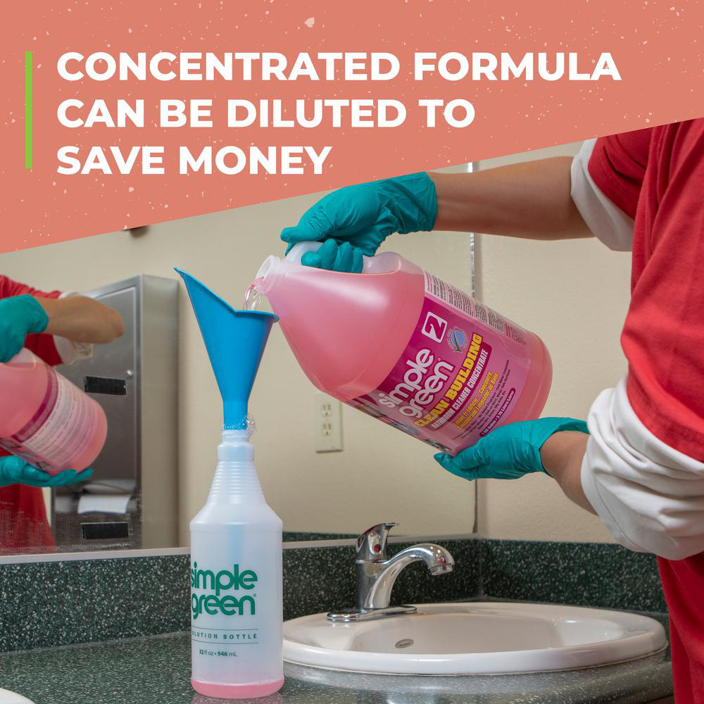 Simple Green® Clean Building Bathroom Cleaner Concentrate, 1 gal Bottle - 1210000211101