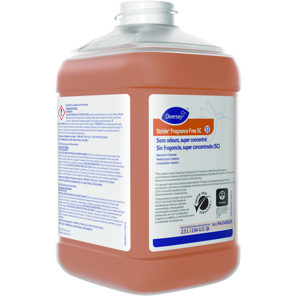 Diversey Floor Cleaners, Strippers & Sealers: Product Type: Fragrance Free Neutral Cleaner; Container Type: Bottle; Container Size (fl. oz.): 84.50 - DVS94240626