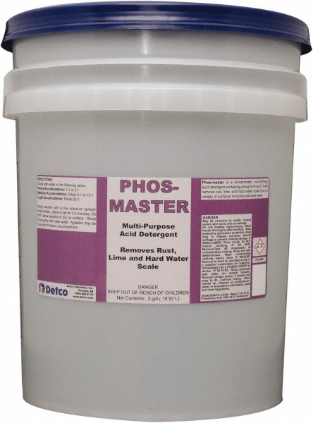 Detco Phos-Master, 5 Gal Pail, Phosphoric Acid Cleaner - 1316-005