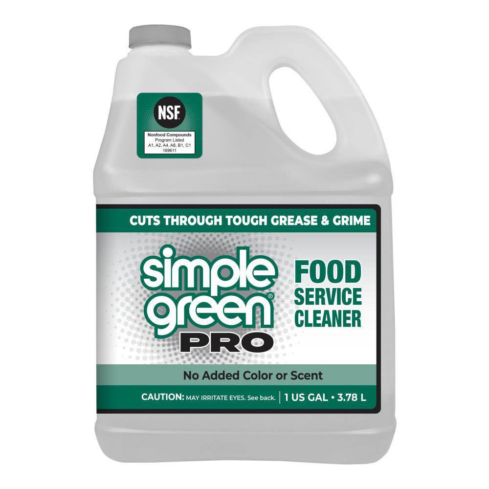 Simple Green® Food Service Degreaser: 1 gal, Bottle, Concentrated - 0610100401128