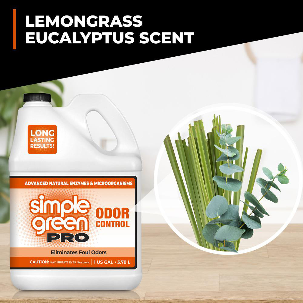 Simple Green® Air Fresheners: Freshener Type: Odor Neutralizer; Form: Liquid Concentrate; Container Type: Jug; Dispensing Method: Pour - 0710100404128