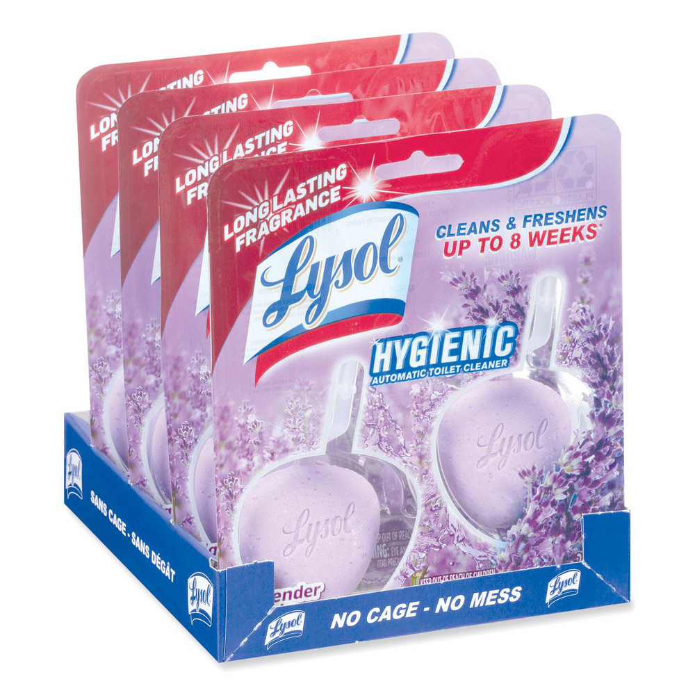 Lysol Hygienic Automatic Toilet Bowl Cleaner, Cotton Lilac, 2/Pack - RAC83722
