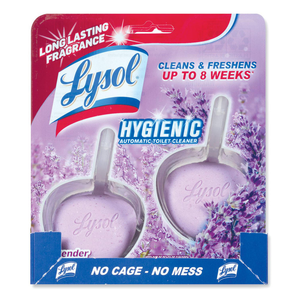 Lysol Hygienic Automatic Toilet Bowl Cleaner, Cotton Lilac, 2/Pack - RAC83722