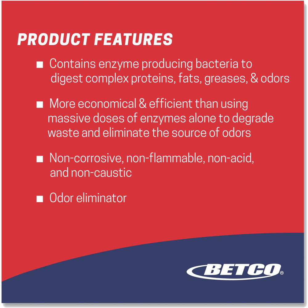 Betco Drain Cleaners & Openers: Product Type: Drain Cleaner; Form: Liquid; Container Type: Bottle; Container Size: 32 oz - BET26071200