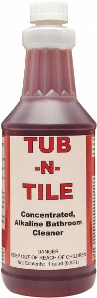 Detco Tub-N-Tile, 32 oz Bottle, Alkaline Bath Fixture Cleaner - 1786-Q12
