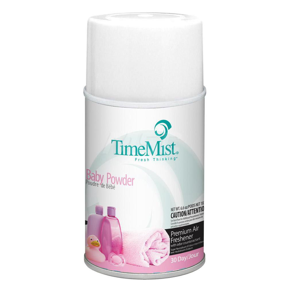 ZEP Premium TimeMist Metered Air Freshener, Baby Powder, 7 oz, Baby Powder Scent, 12/Case - 1042686