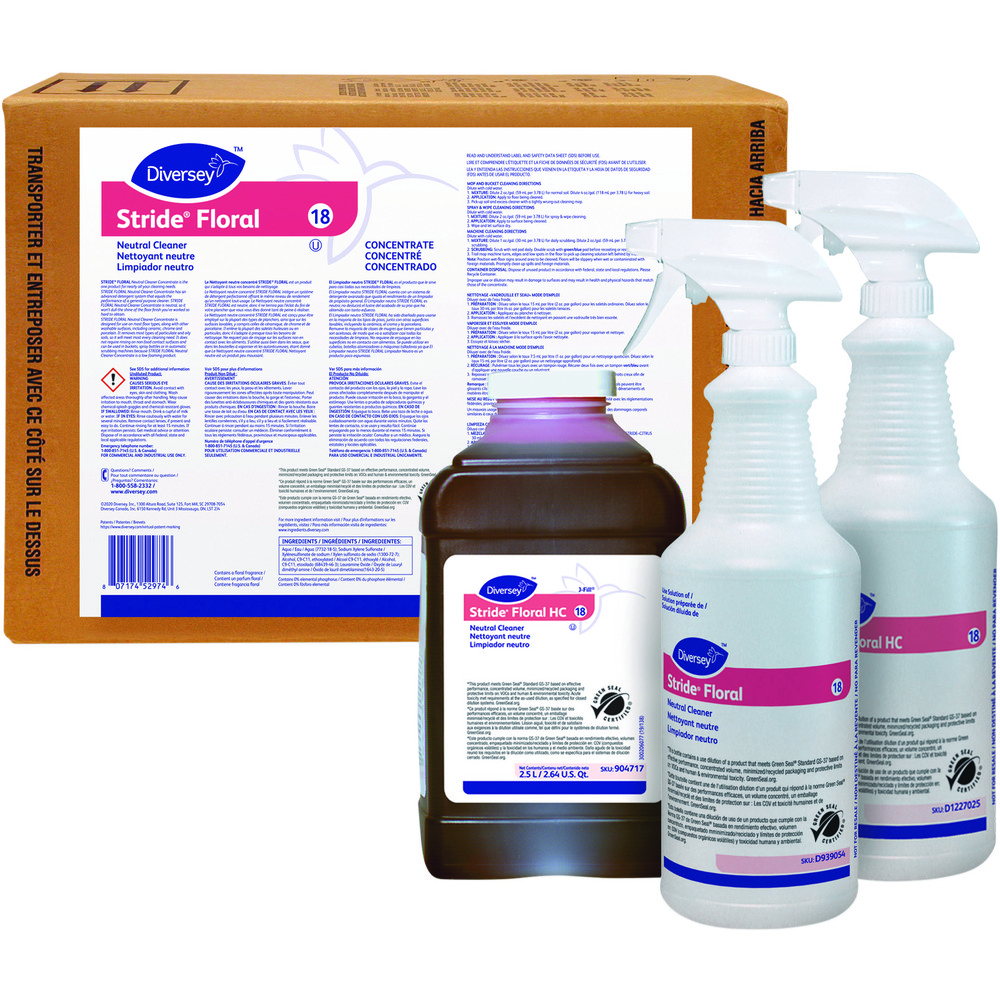 Diversey Floor Cleaners, Strippers & Sealers: Product Type: Neutral Cleaner; Container Type: Box - DVS101109754