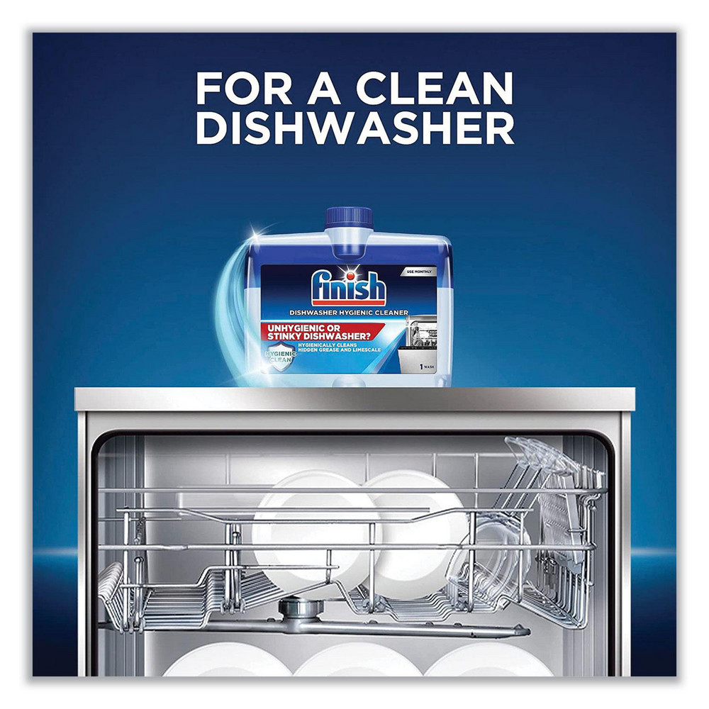 Finish Dishwasher Cleaner, Fresh, 8.45 oz Bottle, 6/Carton - RAC95315