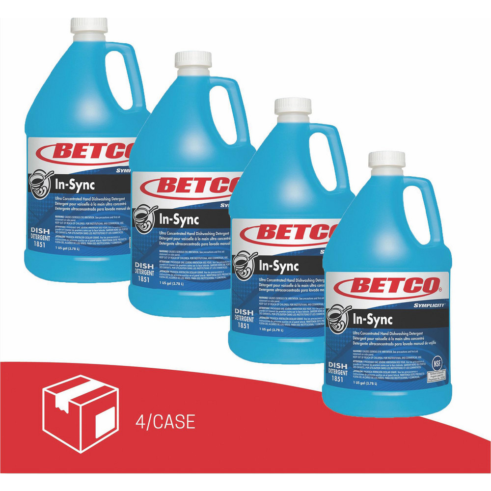Betco Dish Detergent: Detergent Type: Manual Dishwashing; Form: Liquid; Container Type: Bottle - BET18510400