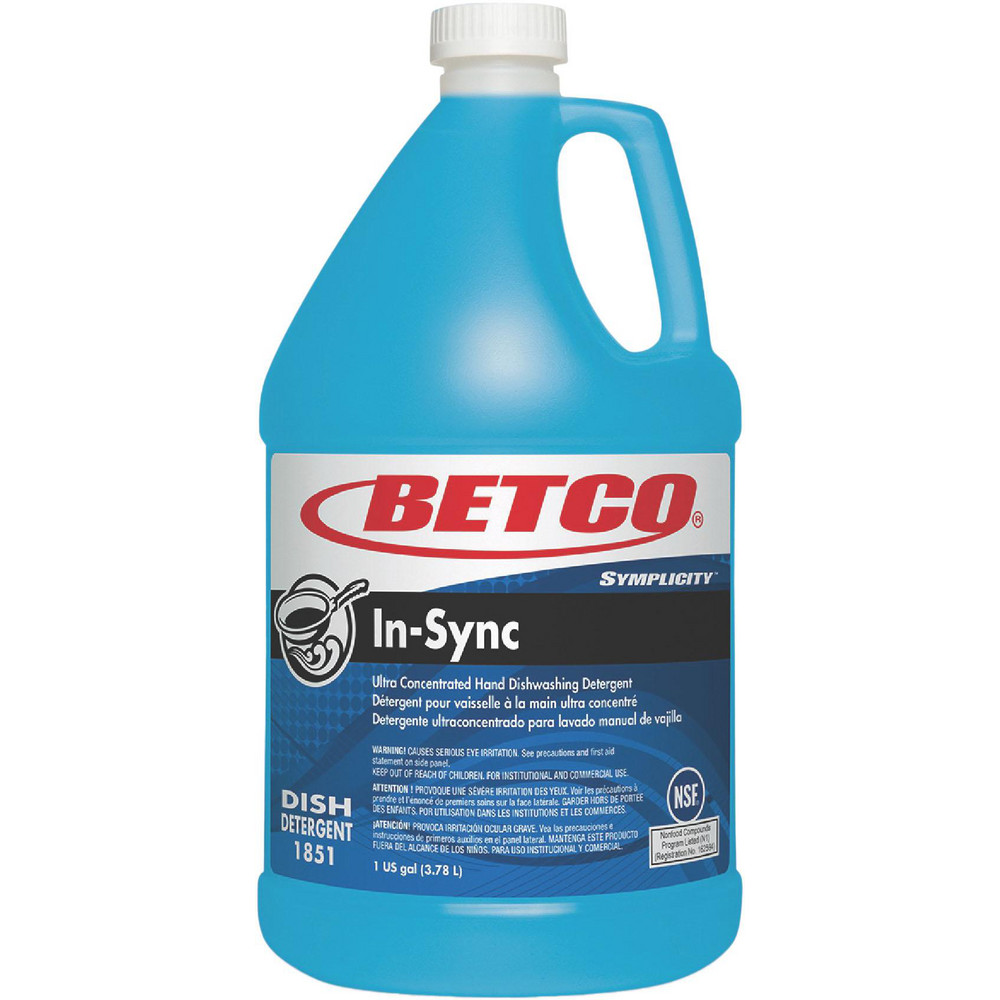 Betco Dish Detergent: Detergent Type: Manual Dishwashing; Form: Liquid; Container Type: Bottle - BET18510400