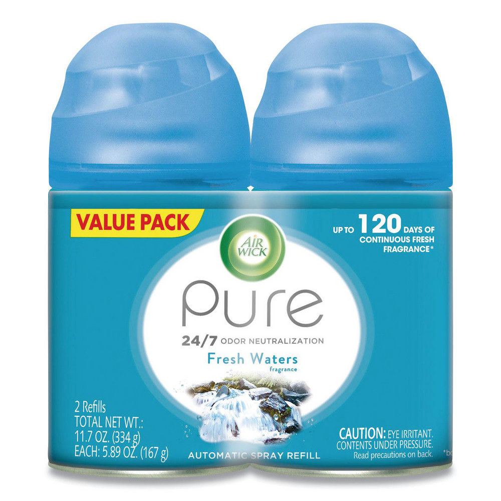 Air Wick Freshmatic Ultra Automatic Spray Refill, Fresh Waters, 5.89 oz Aerosol Spray, 2/Pack - RAC82093PK