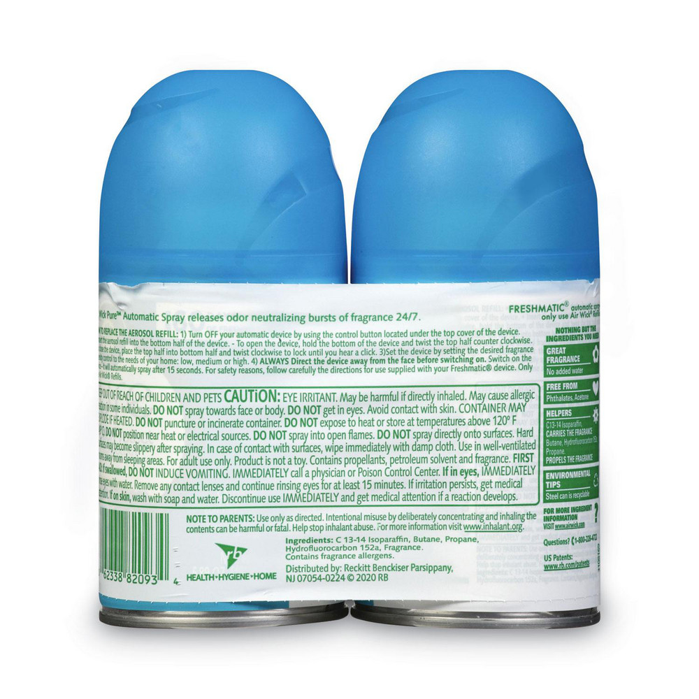 Air Wick Freshmatic Ultra Automatic Spray Refill, Fresh Waters, 5.89 oz Aerosol Spray, 2/Pack - RAC82093PK
