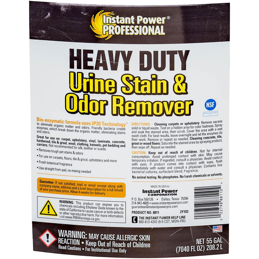 Instant Power Professional Heavy Duty Urine Stain & Odor Remover, 55 gal - 8811