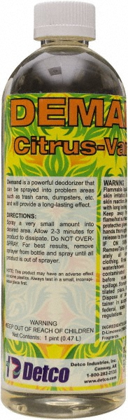 Detco Demand, 16oz Bottle w/ Sprayer, Deodorizer, Citrus Vanilla Scent - 0482-P06