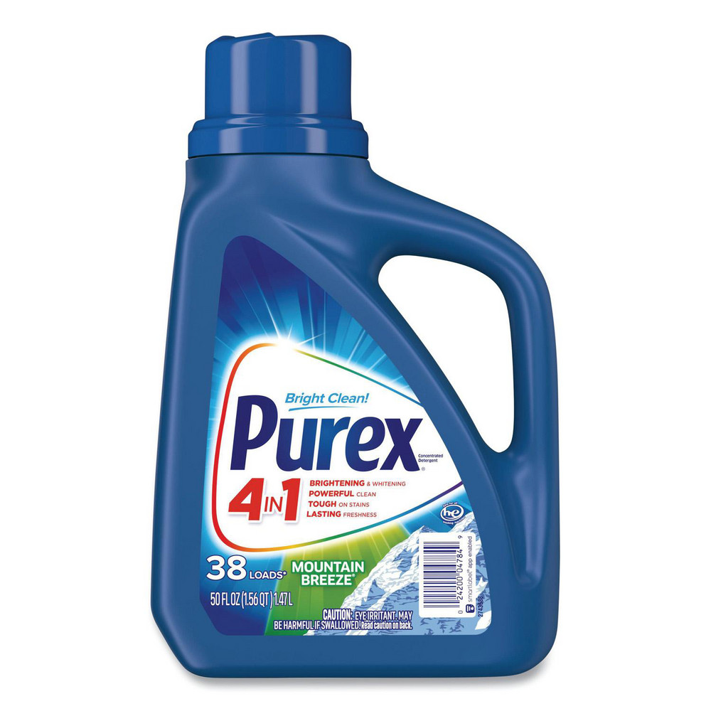 Purex Liquid Laundry Detergent, Mountain Breeze, 50 oz Bottle, 6/Carton - DIA04784CT