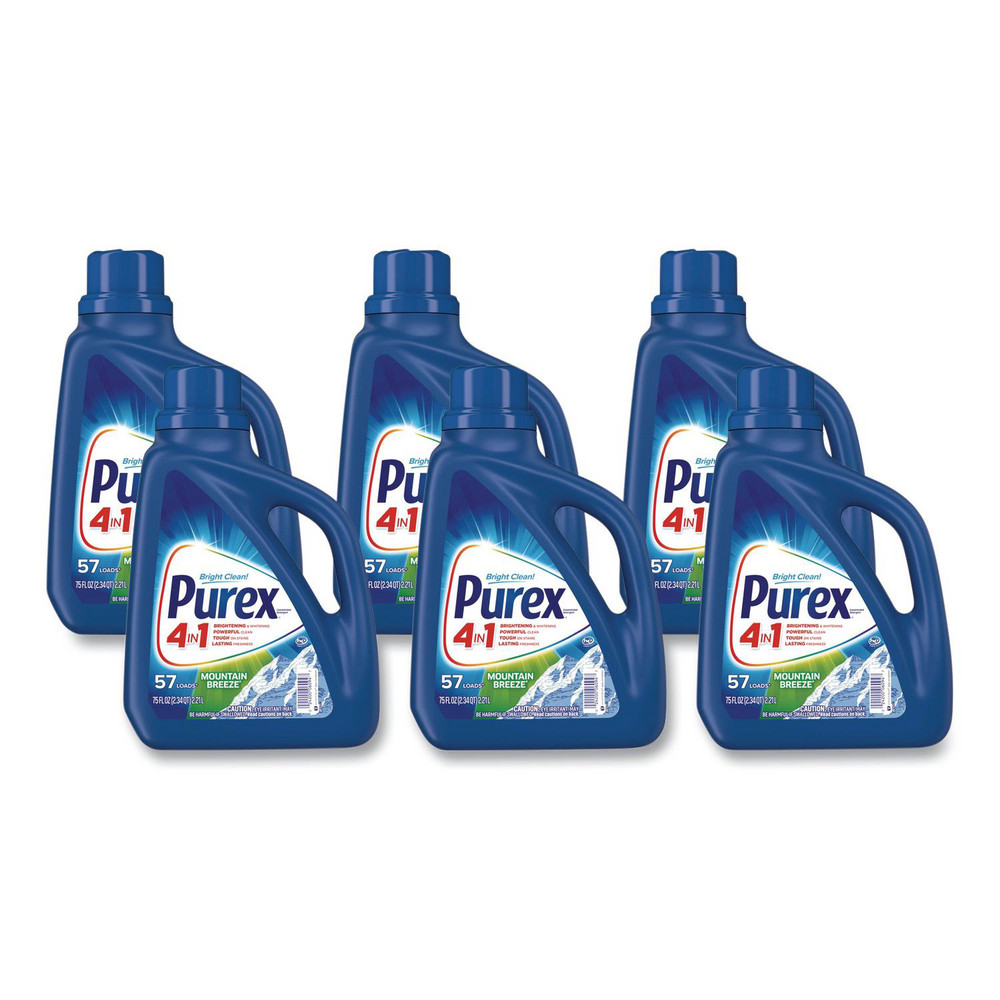 Purex Liquid Laundry Detergent, Mountain Breeze, 50 oz Bottle, 6/Carton - DIA04784CT