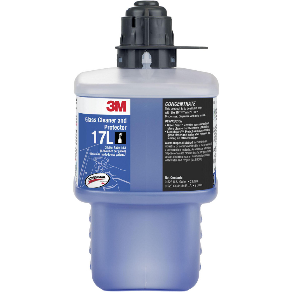 Rochester Midland Corporation Glass Cleaners: Liquid Concentrate, Plastic Bottle, Concentrate, Ammonia-Free, Concentrated, Dilutable Concentrate, 1 qt, 32 fl oz - 12001014