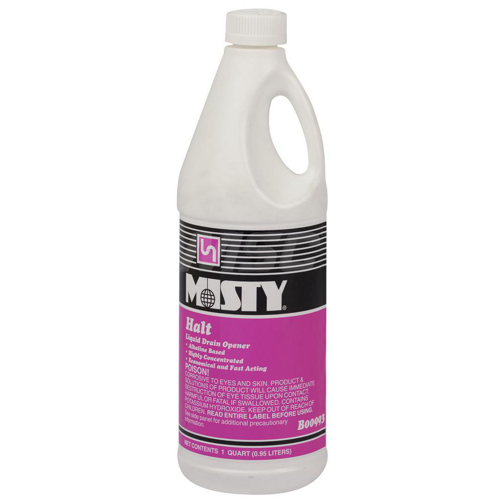 ZEP Misty Halt Drain Opener, Odorless, 1 qt, 12/Case - 1003698