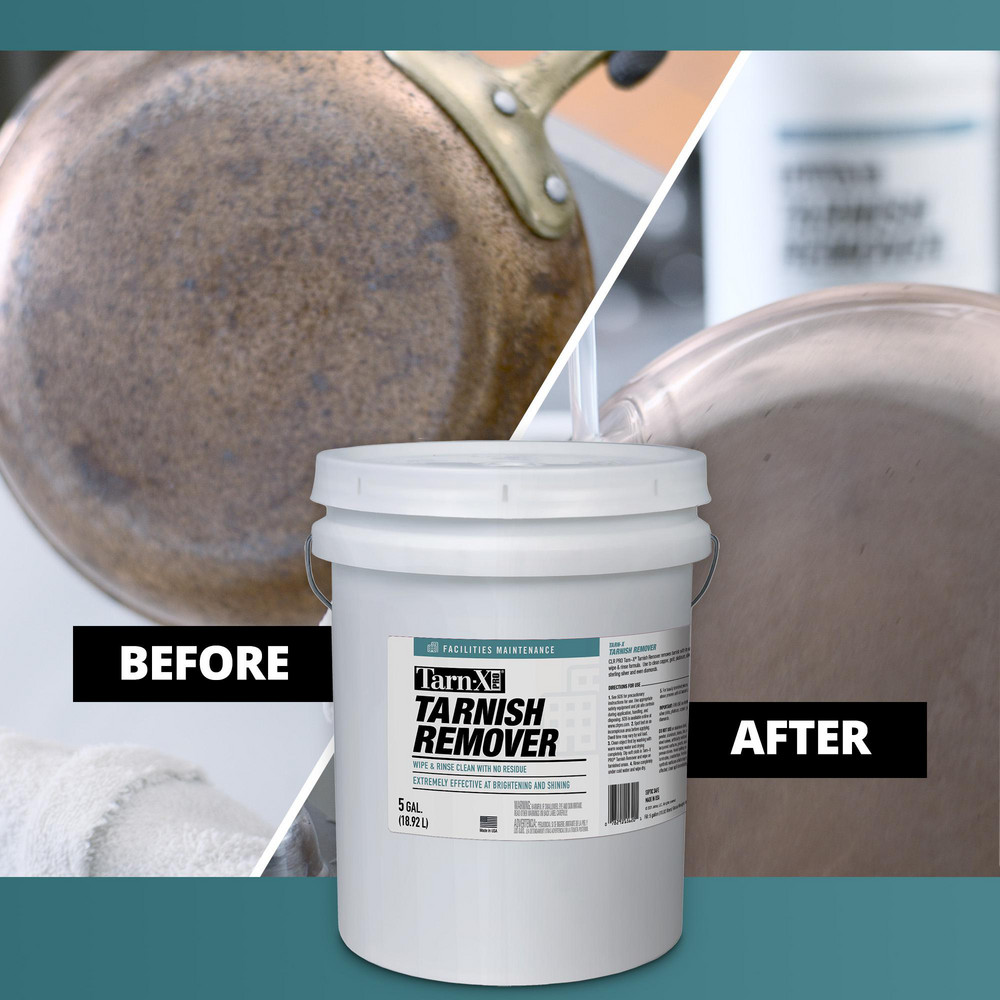 Tarn-X PRO Tarnish Remover & Metal Cleaner: Liquid, 5 gal Pail, Acidic Scent - TX-5PRO