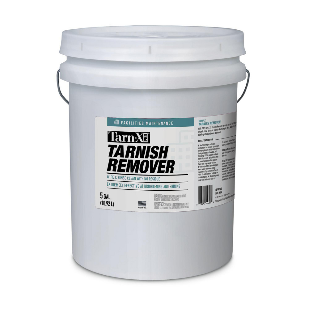 Tarn-X PRO Tarnish Remover & Metal Cleaner: Liquid, 5 gal Pail, Acidic Scent - TX-5PRO
