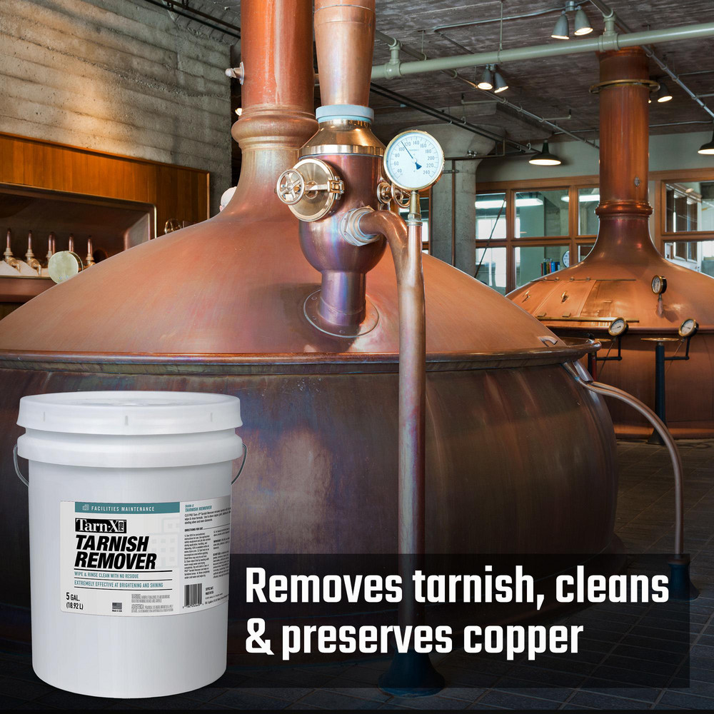 Tarn-X PRO Tarnish Remover & Metal Cleaner: Liquid, 5 gal Pail, Acidic Scent - TX-5PRO