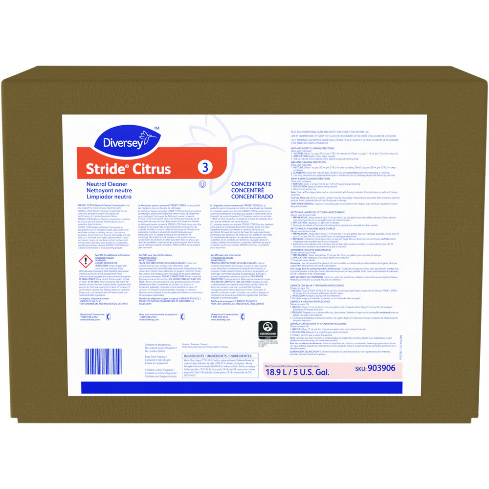 Diversey Floor Cleaners, Strippers & Sealers: Product Type: Neutral Cleaner; Container Type: Bottle; Container Size (fl. oz.): 84.50 - DVS101109757