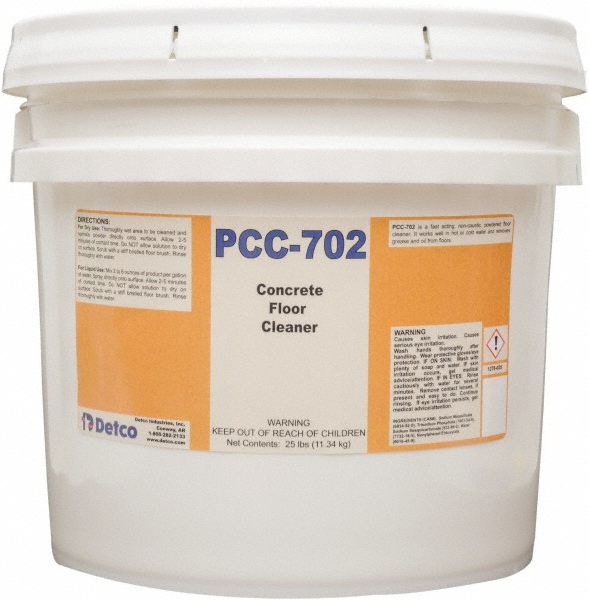 Detco Pcc-702, 15 lb Pail, Powdered Concrete Cleaner - 1276-025
