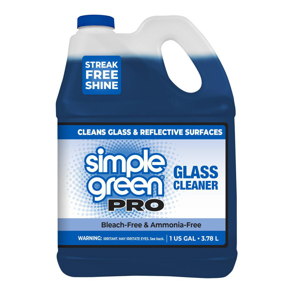 Simple Green® Glass Cleaners: Liquid Concentrate, Jug, Concentrate, 1 gal - 1110100401128