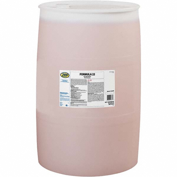 ZEP Formula 22, Heavy-Duty Concrete Floor & General Purpose Cleaner, 55 gal, Citrus Scent - 67885